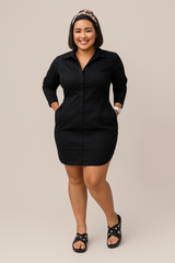Vestido Talego Mango Light Negro