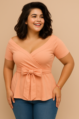 Blusa megan durazno