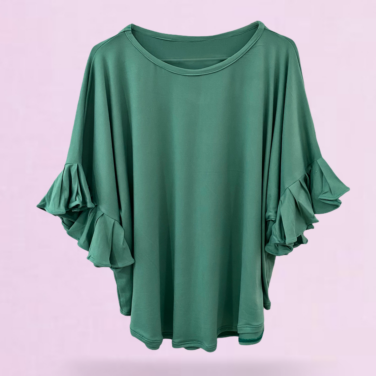 Blusa de mangas campana verde
