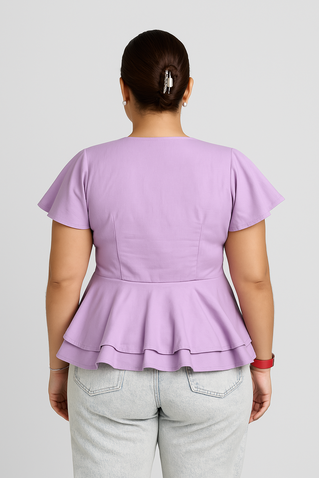 blusa fiore plus size