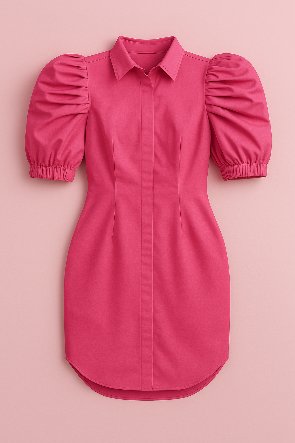Vestido talego mango fucsia