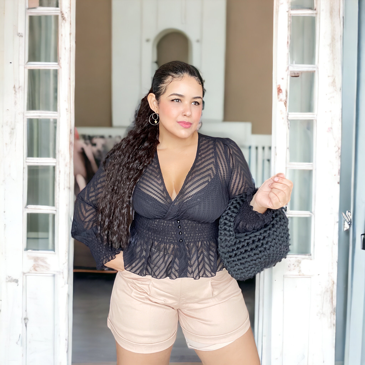 Short Moldeador con control de abdomen stretch caqui