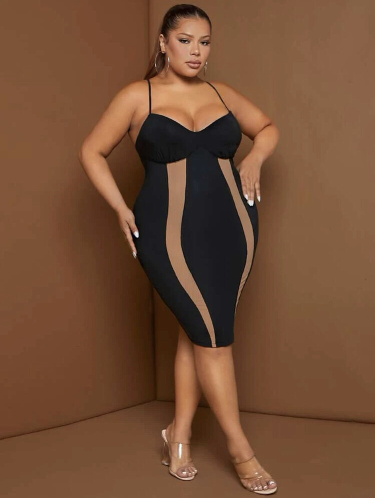 Vestido ajustado con tirantes