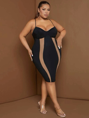 Vestido ajustado con tirantes