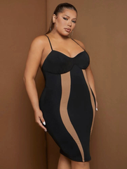 Vestido ajustado con tirantes