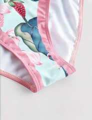 Traje de baño rosa tropical