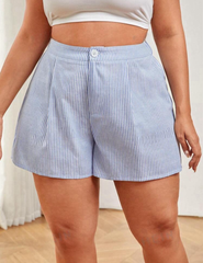 Short corte A de rayas