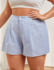 Short corte A de rayas