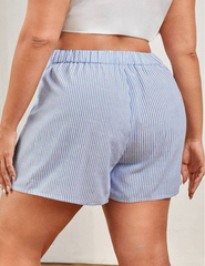 Short corte A de rayas