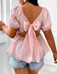 Blusa princesa con moño trasero