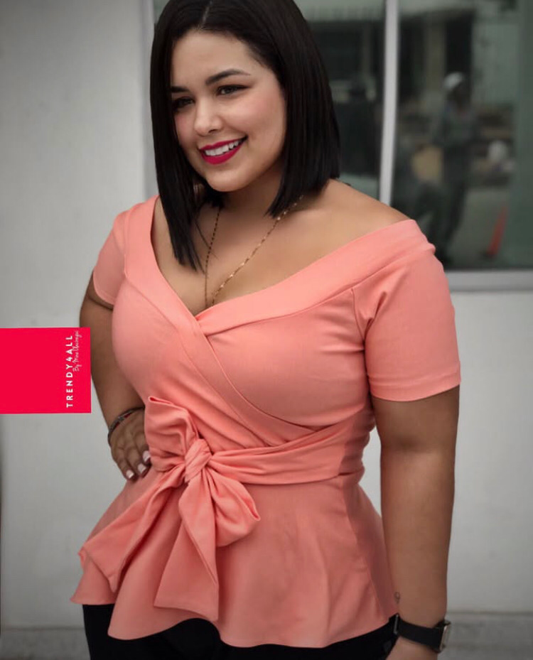 Blusa megan durazno
