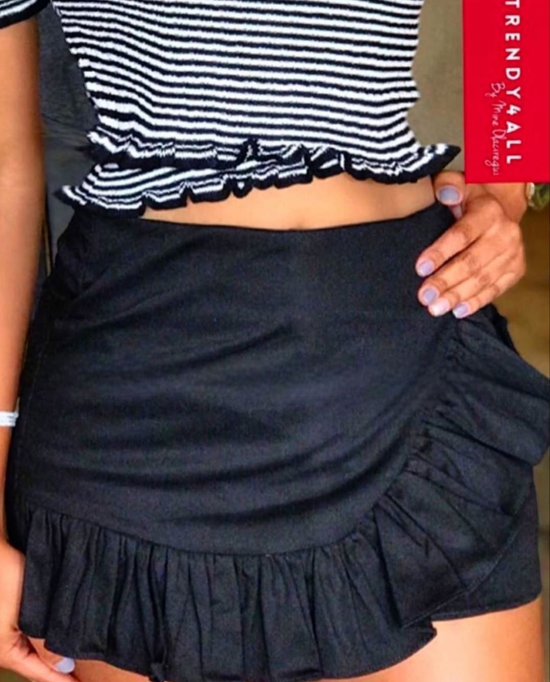 Falda Short Con Control De Abdomen
