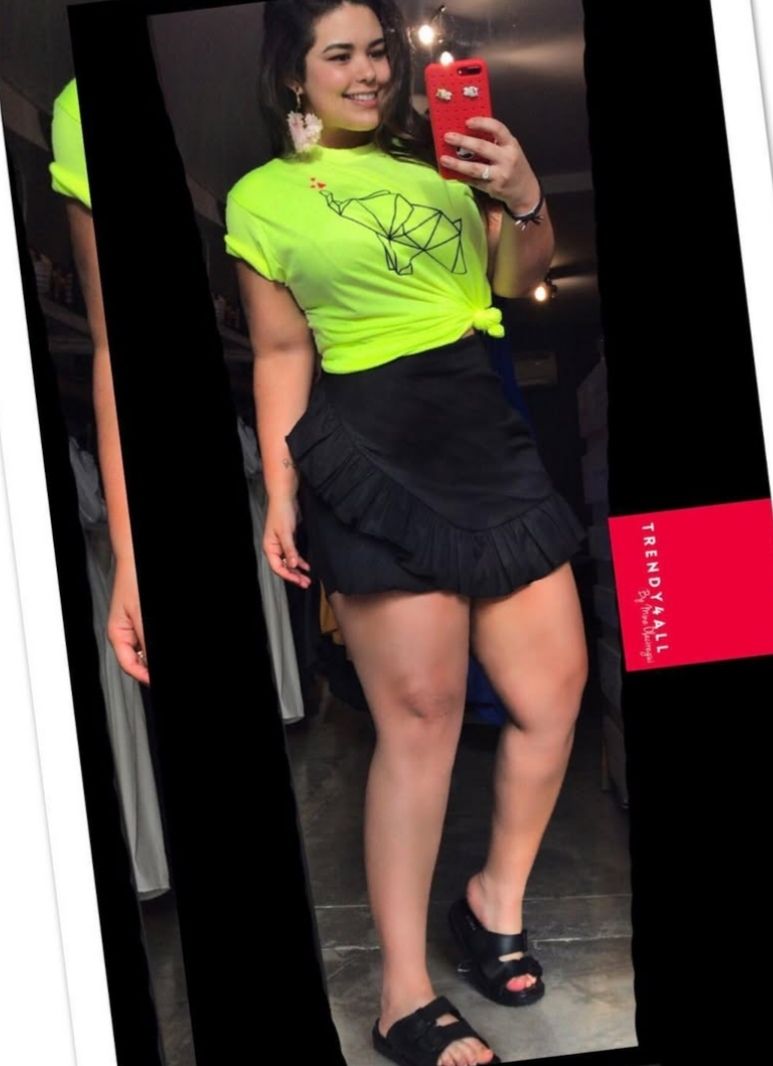 Falda Short Con Control De Abdomen