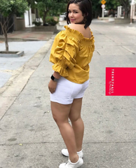Short Moldeador con control de abdomen stretch blanco
