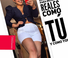 Short Moldeador con control de abdomen stretch blanco