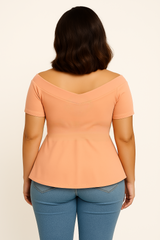 Blusa megan durazno