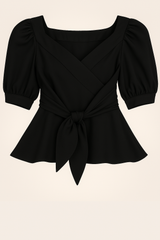 Blusa pitalla negra